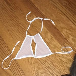 iHeartRaves white keyhole mesh top